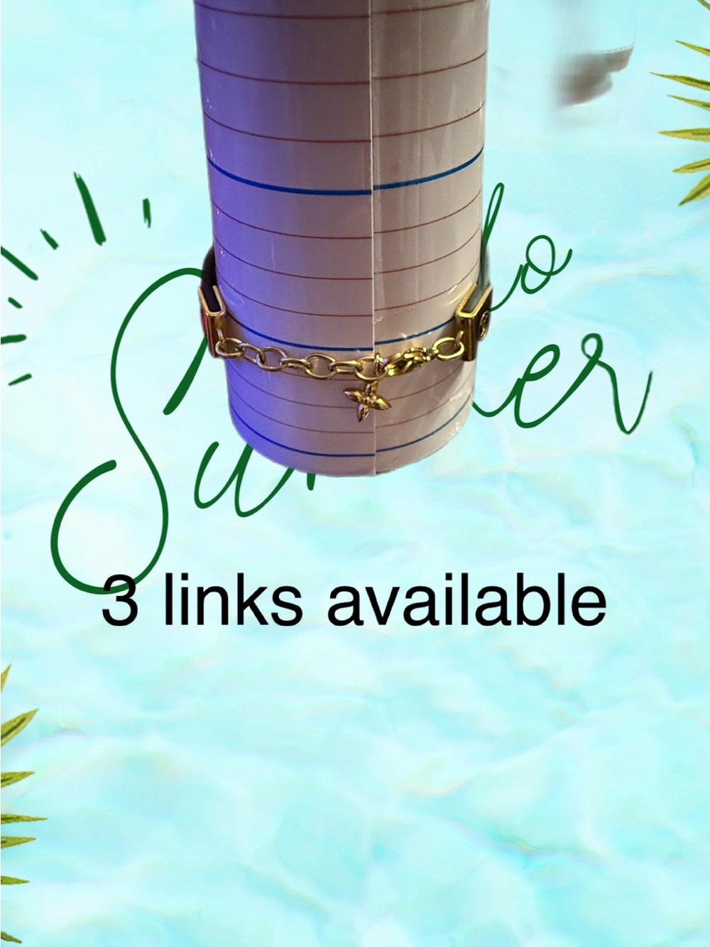 New 🔥stainless steel Fashion Black and Gold Monogram Chain Bracelet. - Picture 3 of 9